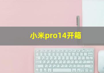 小米pro14开箱