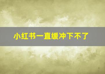 小红书一直缓冲下不了