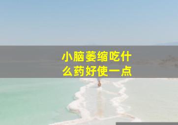 小脑萎缩吃什么药好使一点