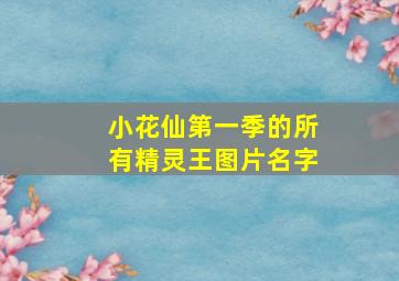 小花仙第一季的所有精灵王图片名字