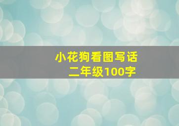 小花狗看图写话二年级100字