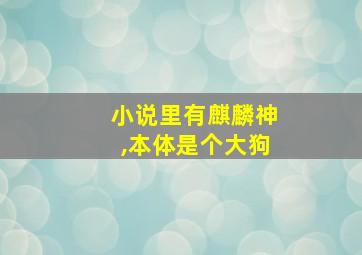 小说里有麒麟神,本体是个大狗