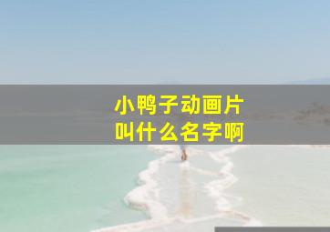 小鸭子动画片叫什么名字啊