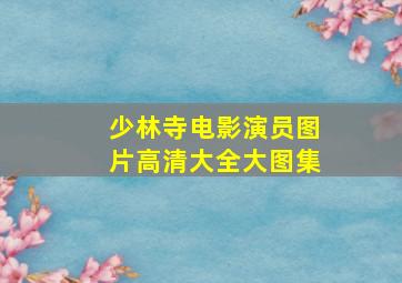 少林寺电影演员图片高清大全大图集