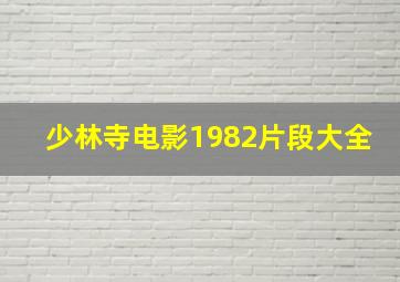 少林寺电影1982片段大全