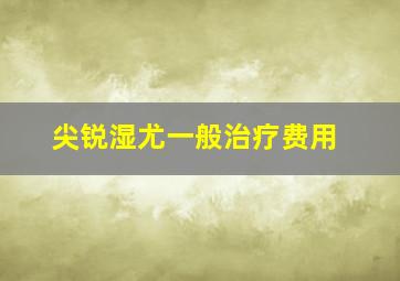 尖锐湿尤一般治疗费用