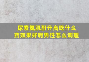 尿素氮肌酐升高吃什么药效果好呢男性怎么调理