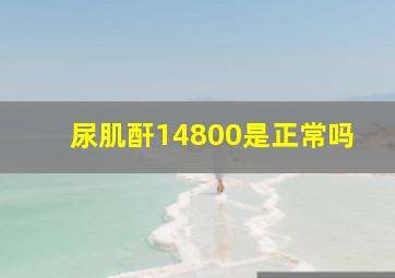 尿肌酐14800是正常吗