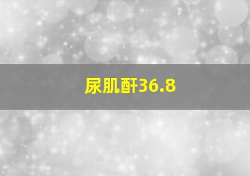 尿肌酐36.8