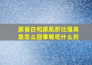 尿蛋白和尿肌酐比值高是怎么回事呢吃什么药