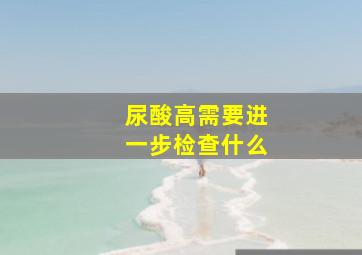 尿酸高需要进一步检查什么