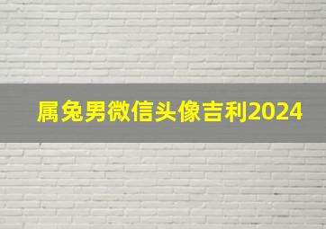 属兔男微信头像吉利2024