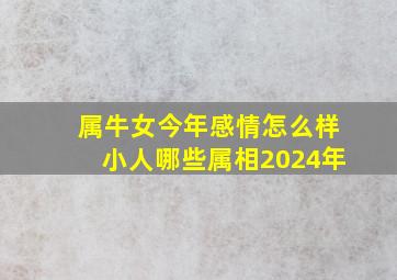 属牛女今年感情怎么样小人哪些属相2024年