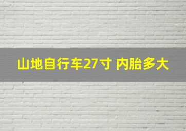 山地自行车27寸 内胎多大