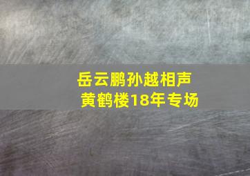 岳云鹏孙越相声黄鹤楼18年专场