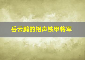 岳云鹏的相声铁甲将军