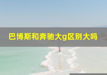 巴博斯和奔驰大g区别大吗