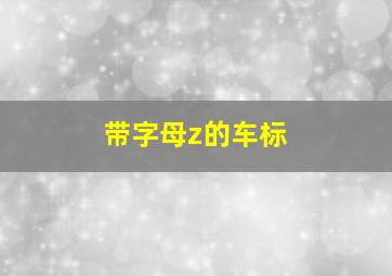 带字母z的车标