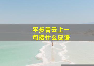 平步青云上一句接什么成语