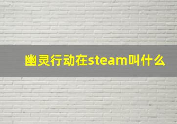 幽灵行动在steam叫什么