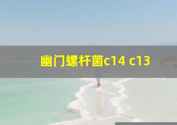 幽门螺杆菌c14 c13