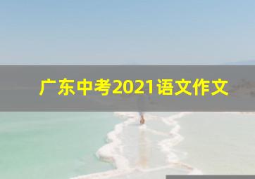 广东中考2021语文作文