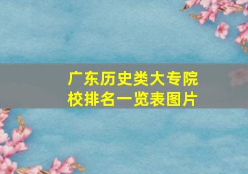 广东历史类大专院校排名一览表图片