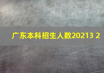 广东本科招生人数20213+2