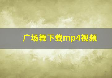 广场舞下载mp4视频