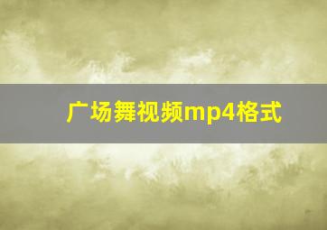 广场舞视频mp4格式