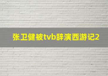 张卫健被tvb辞演西游记2