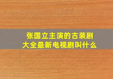 张国立主演的古装剧大全最新电视剧叫什么