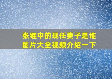 张继中的现任妻子是谁图片大全视频介绍一下