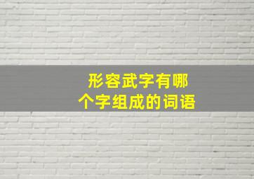 形容武字有哪个字组成的词语