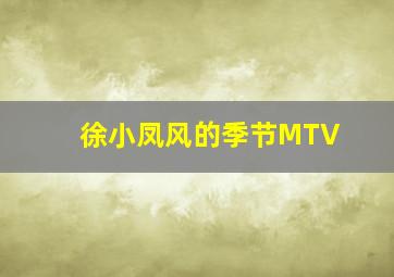 徐小凤风的季节MTV