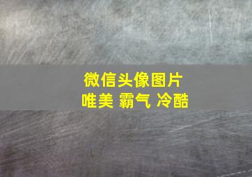 微信头像图片 唯美 霸气 冷酷