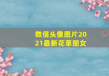 微信头像图片2021最新花草图女