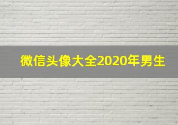 微信头像大全2020年男生