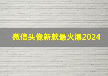 微信头像新款最火爆2024