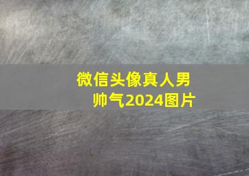 微信头像真人男帅气2024图片