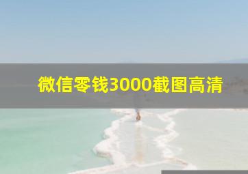 微信零钱3000截图高清