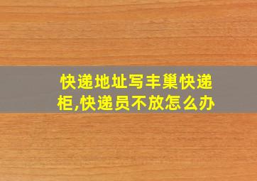 快递地址写丰巢快递柜,快递员不放怎么办