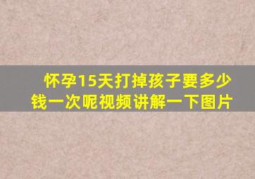 怀孕15天打掉孩子要多少钱一次呢视频讲解一下图片