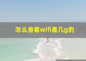 怎么查看wifi是几g的