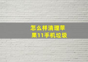 怎么样清理苹果11手机垃圾