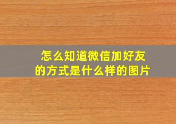 怎么知道微信加好友的方式是什么样的图片