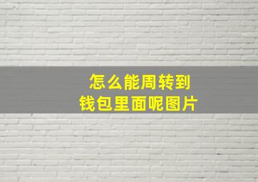 怎么能周转到钱包里面呢图片