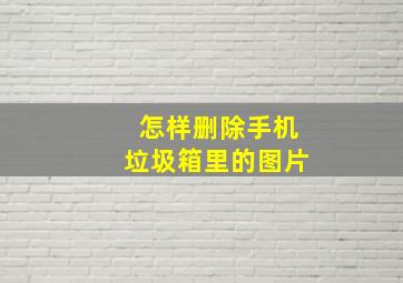 怎样删除手机垃圾箱里的图片