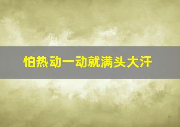 怕热动一动就满头大汗