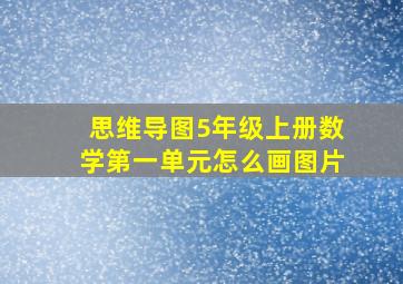 思维导图5年级上册数学第一单元怎么画图片